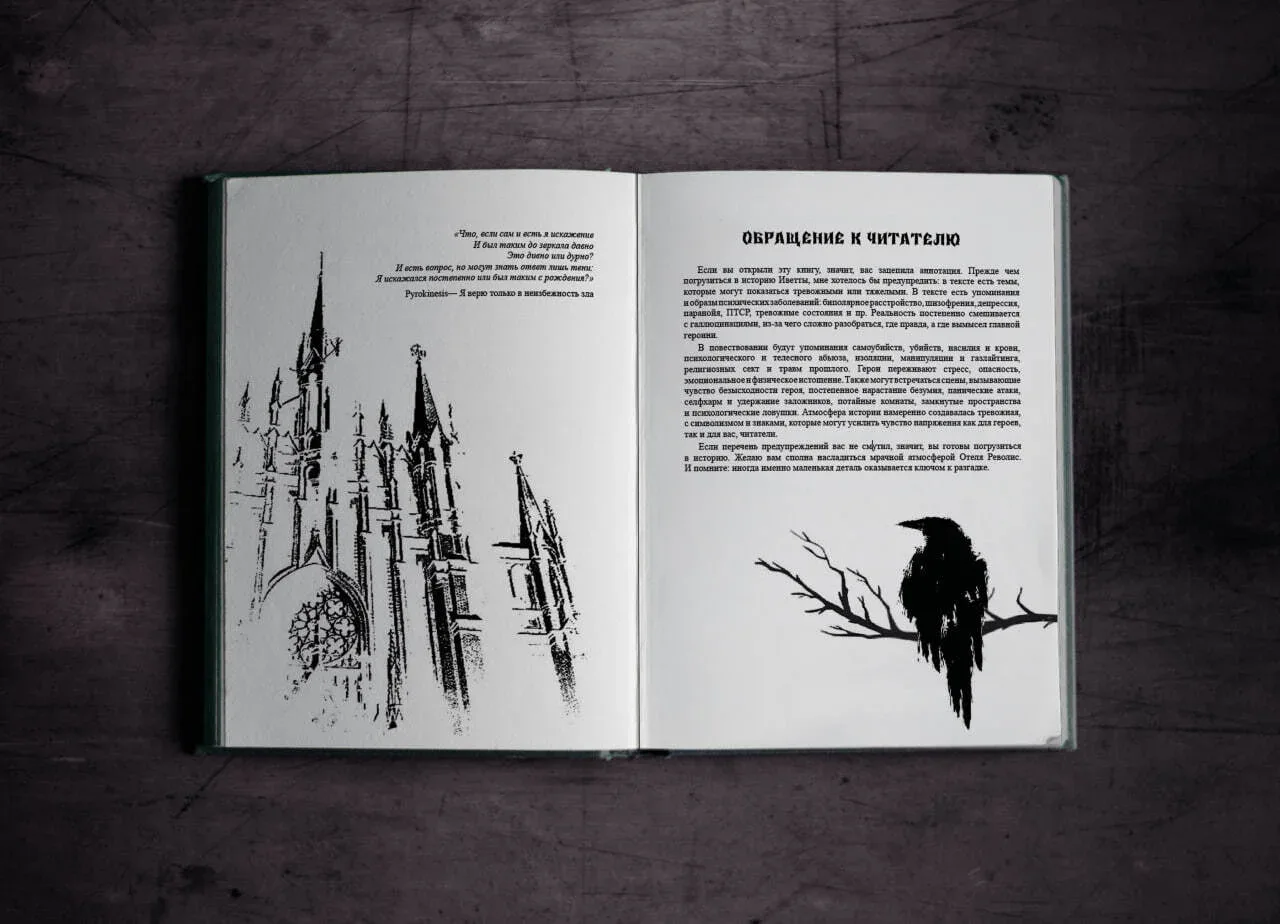 Portfolio item: Книга "Регистр постояльцев. Отель Револис"